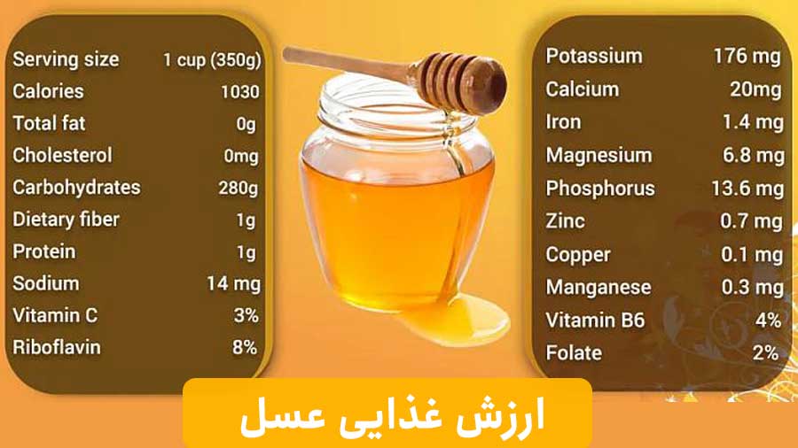 ارزش غذایی و فواید عسل
